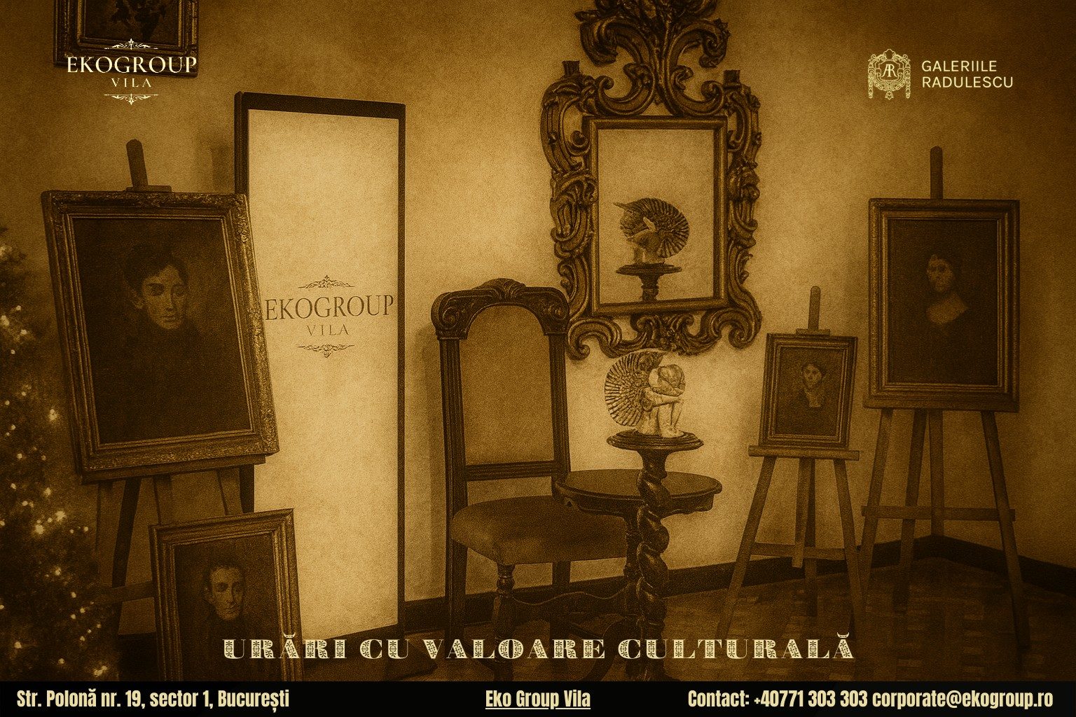 Urări de Crăciun inspirate din perioada interbelică: o experiență unică cu Crăciunul anilor ’30 la Eko Group Vila